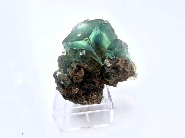 Fluorite rough cluster with sand inclusions