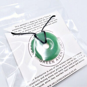 Green Aventurine Pi Stone Necklace