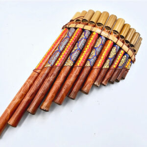 Carved Bamboo Pan Flute (29cm)