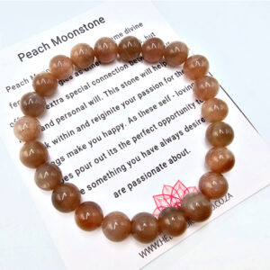 Peach Moonstone Bangle (8mm)