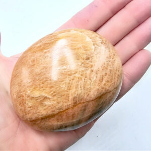 Peach Moonstone Palm Stone XL (225g)