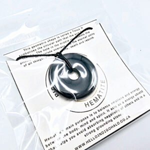 Hematite Pi Stone Necklace