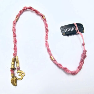 Macrame Hair Wrap A OM Leaf
