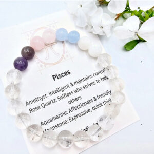 Pisces Zodiac Gemstone Bangle (19 Feb - 20 March)