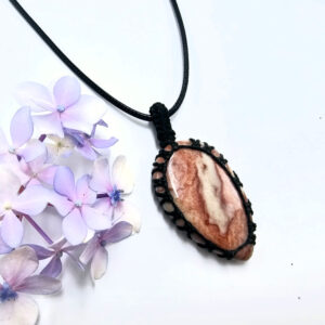 Polychrome Jasper Braided Necklace