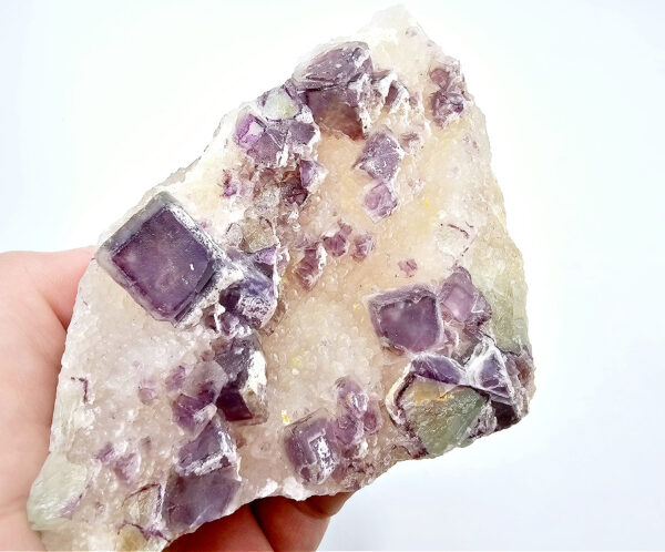 Purple Cap Cubic Fluorite Specimen C (294g) - Image 2