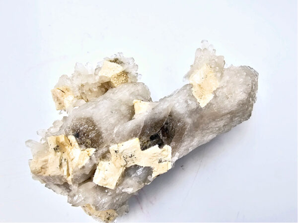 Quartz & Feldspar Cluster with Hyalite Opal (244g) - Image 2