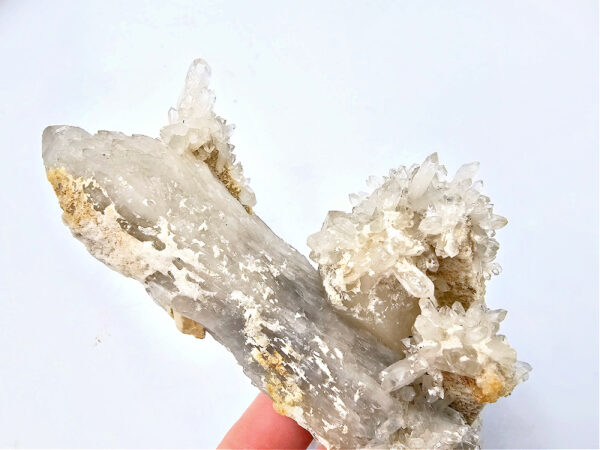 Quartz & Feldspar Cluster with Hyalite Opal (244g)