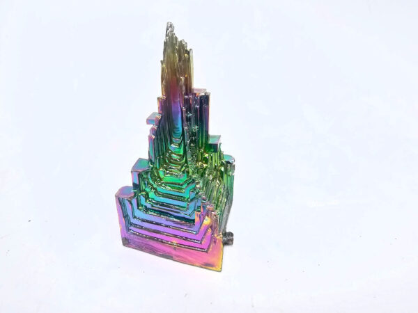 Rainbow Bismuth crystal point