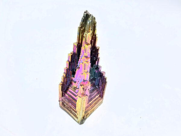 Rainbow Bismuth crystal tower