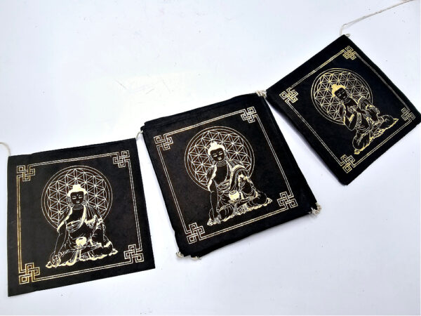 Recycled Paper Flags -Buddha Gold  (Indoor)