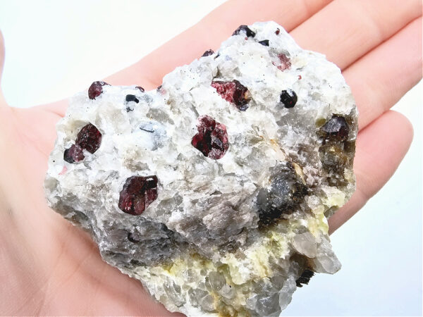 Red Pyrope Garnet in Feldspar F (186g) - Image 2