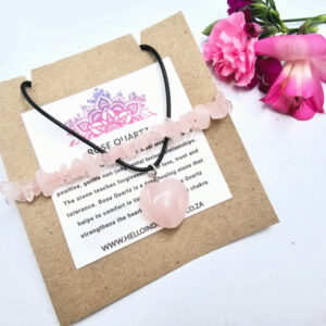 Rose Quartz Jewellery Gift Set (Love)