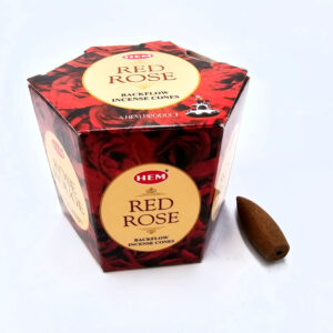 WM Rose Backflow Incense Cones (Pack of 40)
