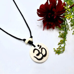 Round Necklace OM White