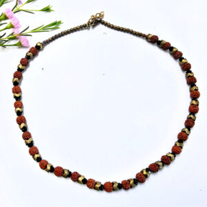 Rudraksha Brass Necklace A