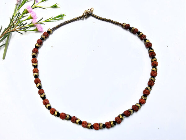 Rudraksha Brass Necklace A