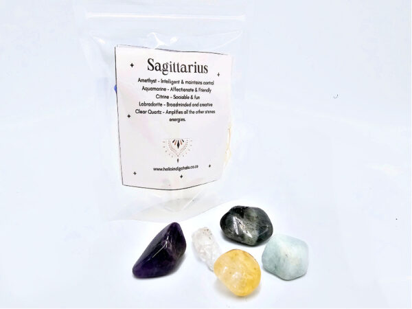 Sagittarius Tumble Stone Bag