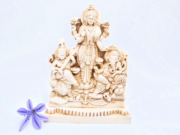 Saraswathi, Lakshmi and Ganesha Statue (18cm)