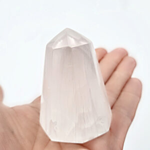 Selenite Octo Pyramid (5cm) (Angelic Crystal)