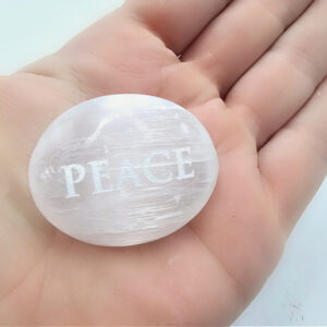 *Selenite Peace Pebble (4cm)