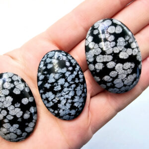 Snowflake Obsidian Palm Stone (5cm)