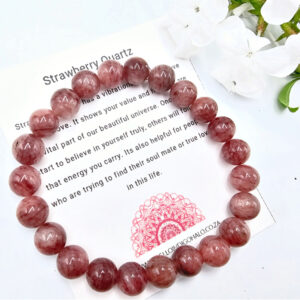 Strawberry Quartz Bangle (8mm)