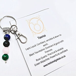 Taurus Gemstone Key Ring