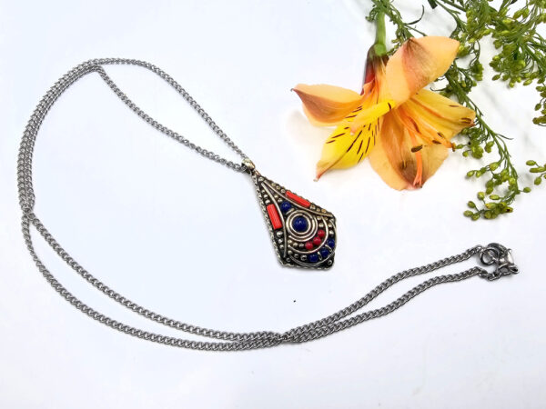 Tibetan Necklace Drop Dot - Image 2