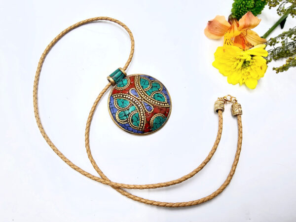 Tibetan Necklace Round Detailed Mix - Image 2