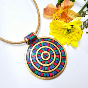 Tibetan Necklace Round Mandala