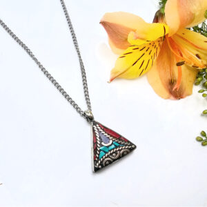 Tibetan Necklace Triangle Dot