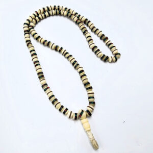 Tibetan Yak Mala Necklace White