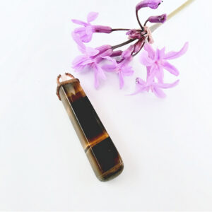 Tigers Eye Polished Copper Pendant