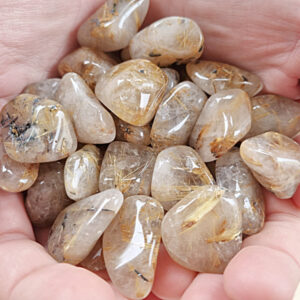 Rutilated Quartz Tumble Stones
