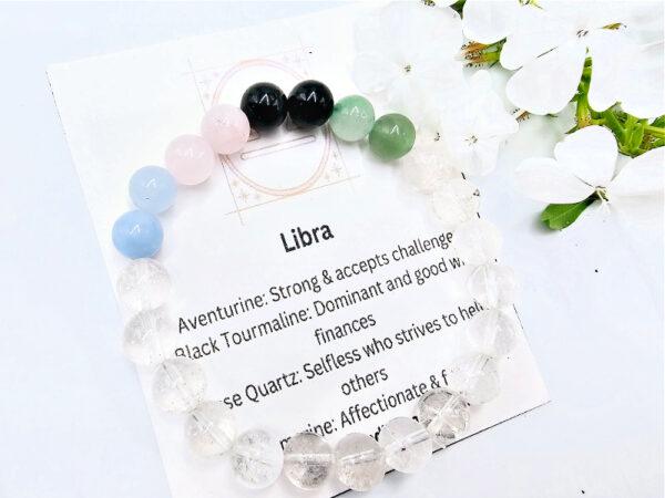 Libra Zodiac Gemstone Bangle (23 Sep - 23 Oct)