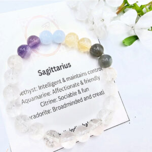 Sagittarius Zodiac Gem Bangle (22 Nov - 21 Dec)