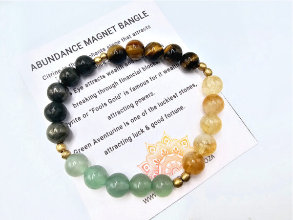Abundance Magnet  Gemstone Bangle (8mm)