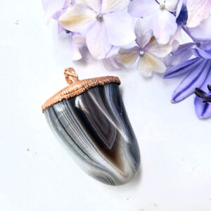 Agate Copper Pendant