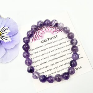 Amethyst Bangle (8mm)