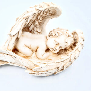 Sleeping Angel Statue with Big Wings (23cm)