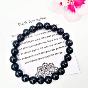 Black Tourmaline Bangle (8mm)