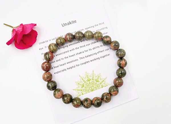 Unakite Bangle (8mm)