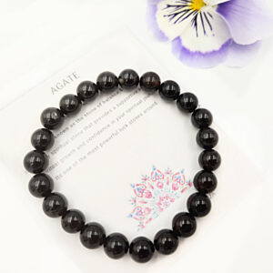 Black Agate Bangle (8mm)