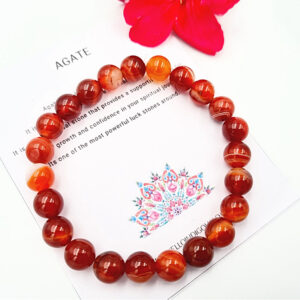 Red Agate Bangle (8mm)