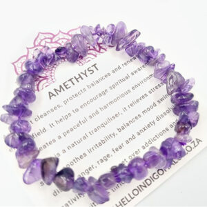 Amethyst Chips Bangle