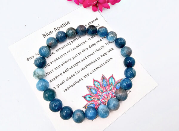 Blue Apatite Bangle (8mm)