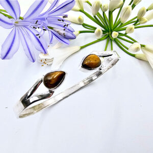 Tigers Eye Goddess Bangle