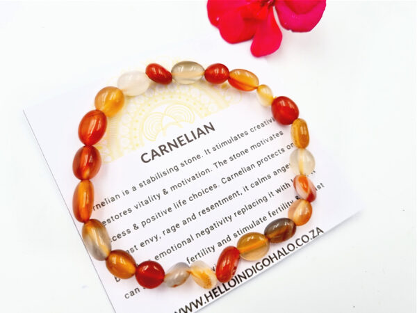 Carnelian Gemstone Nugget Bangle