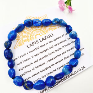 Lapis Lazuli Gemstone Nugget Bangle